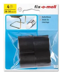 Fix-O-Moll Skids For Chairlegs Black - 4 Pieces