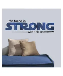 RoomMates Star Wars Classic The Force Is Strong P&S Wall Decals Pack of 6 - Blue