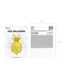 PartyDeco Gold Pineapple Foil Balloon