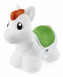 Chicco Inflatable Unicorn Bouncer, Ergonomic Seat, Develops Balance and Coordination, 2 to 5 Years, 35.5 x 14 x 45 cm - Green & White