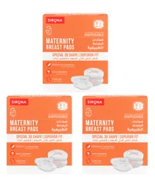 Sirona Disposable Maternity and Nursing Breast Pads Pack of 3 -  108 Pads