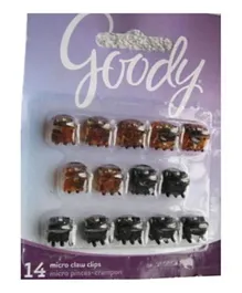 Goody Classics Micro Mini Claw Clips - Pack of 14