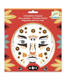 Djeco Leopard Face Stickers - Multicolor