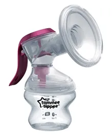 Tommee Tippee Made for Me Manual Breast Pump with Soft Cushioned Silicone Cup - White