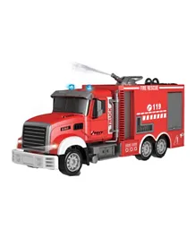 STEM Dual Frequency 1:12 2.4G Remote Control Fire Truck - Red