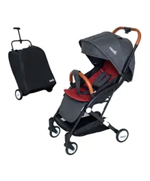 Moon Ritzi Cabin Stroller - Black and Red