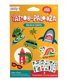 Ooly Mini Tattoo Palooza Temporary Tattoos - Beach Days