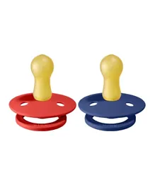 BIBS Colour Toddler Pacifier Size 2 Pack of 2 - Strawberry  & Midnight