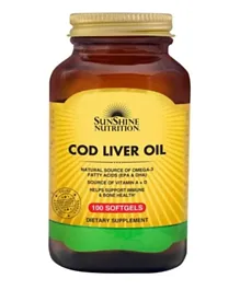 Sunshine Nutrition Cod Liver Oil - 100 Softgels
