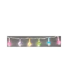 Party Center Colored Crackle Mini Globes LED String Lights Decoration