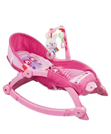 Konig Kids Baby Rockers Portable Newborn to Toddler Swing Chair with Vibrator - Pink