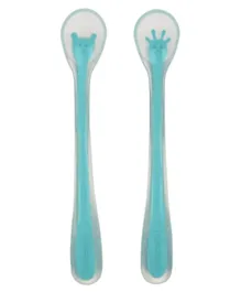Bebeconfort Silicone Spoon Pack of 2 - Blue