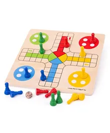 Bigjigs Toys Traditional Ludo Game - 4 Players