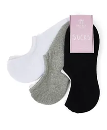 Prickly Pear 3 Pack Mixed Basic Ankle Socks - Multicolor