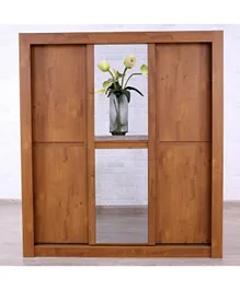 خزانة بأبواب منزلقة ذات 3 أبواب مع مرآة من بان هوم بوميرانج
