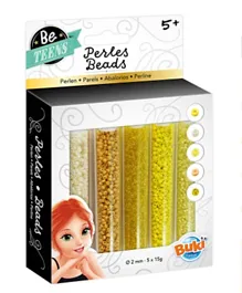Buki Bead Tubes Pack of 5 - Yellow