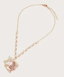 Monsoon Children Pearl Unicorn Locket Pendant Necklace