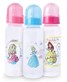 Disney Princess Baby Feeding Bottle Multicolor Pack of 3 - 260mL