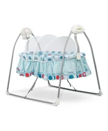 Baybee Wanda Automatic Electric Swing Cradle with Mosquito Net Remote - Blue