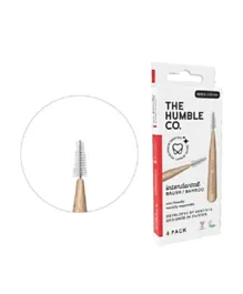 THE HUMBLE CO Bamboo Interdental Brush with 6 Bristles - Red - Size 2