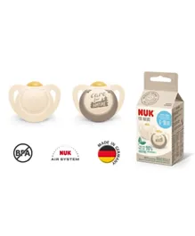 NUK Nature Latex Soother - 2 Pieces