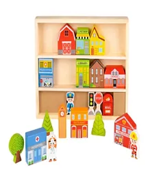 Fun Tribe Wooden City Play Set - 20 Pieces