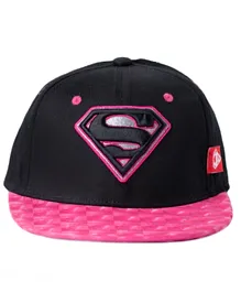 DC Comics Warner Bros Kids 3D Cap  Superman - Black Pink