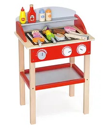 Viga Wooden Standing BBQ - Multi Color