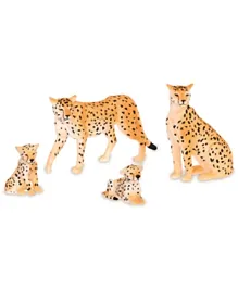 Terra Cheetah Family Brown and Black - 4 Pieces