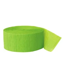 Unique Crepe Streamer Pack of 1 - Lime Green