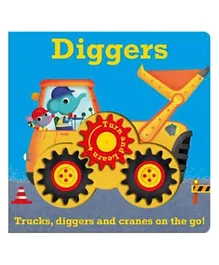 Bookoli Diggers Trucks, Diggers And Cranes On The Go - 8 Pages