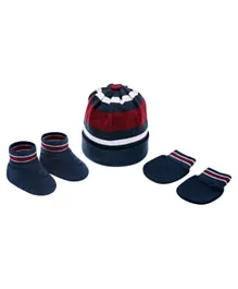 Pimpolho Hat Socks and Mittens Set - Navy