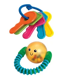 The First Years First Keys Toy + Spin And Smile Rattle - 2 Pieces
