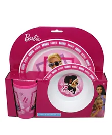 Barbie Kids Mico Feeding Set with Cup - 3 Pieces