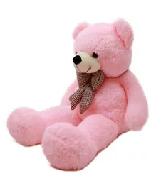 Pixie Huge Size Teddy Bear Soft, Washable, Bow Tie On Front, 5 Years+, Pink - 140 cm