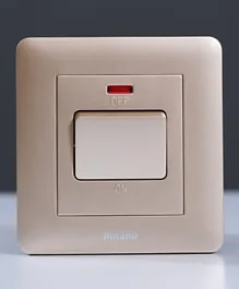 Danube Home Milano 20A Dp Switch - Gold