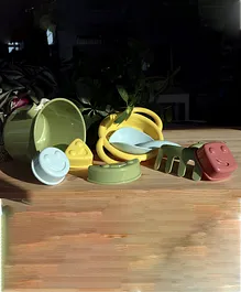 Viking Toys Ecoline Bucket, Rake , Scoop And 4 Happy Faces