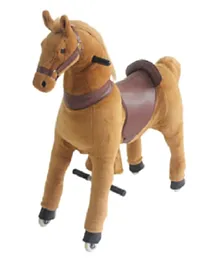 Toby's PonyCycle Kids Operated Riding Horse - Light Brown