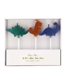 Meri Meri Dinosaur Kingdom Candles - Pack Of 6
