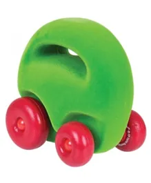 Rubbabu Soft Baby Educational Toy Original Mascot Car- Green