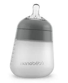 Nanobebe Silicone Bottle Single Grey - 270ml