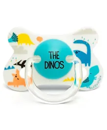Suavinex Fus Soother Phys S Dino L1 - White