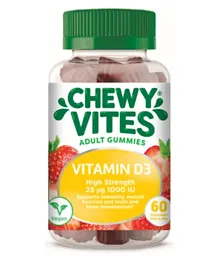 Chewy Vites Adults Vitamin D3 High Strength - 60 Gummy Vitamins