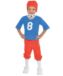 Party Centre Little Linebacker Costume - Red Blue