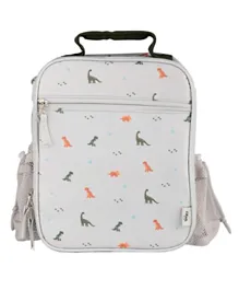 Citron Dino Insulated Lunchbag Backpack Style - Grey