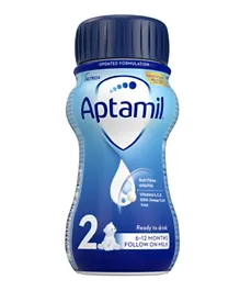 Aptamil Follow On Liquid Milk 2 - 200mL