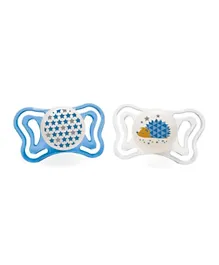 Chicco Physioforma Light Silicone Lumi Night Baby Pacifier Multicolor - Pack of 2