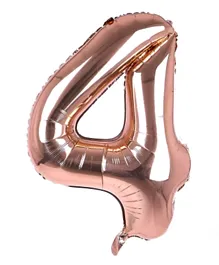Party Propz Rose Gold Number 4 Foil Balloon