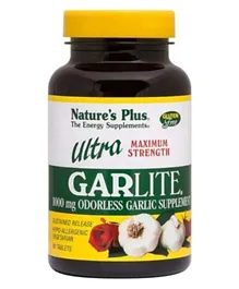 Natures Plus Ultra Garlite 1000 mg Sustained Release - 90 Tablets