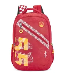 Skybags Astro 01 Unisex School Backpack Red - 18 Inches
